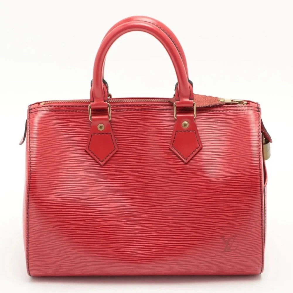 Louis Vuitton Epi Speedy 25 Red With Gold Hardware M43017 - Picture 2 of 13